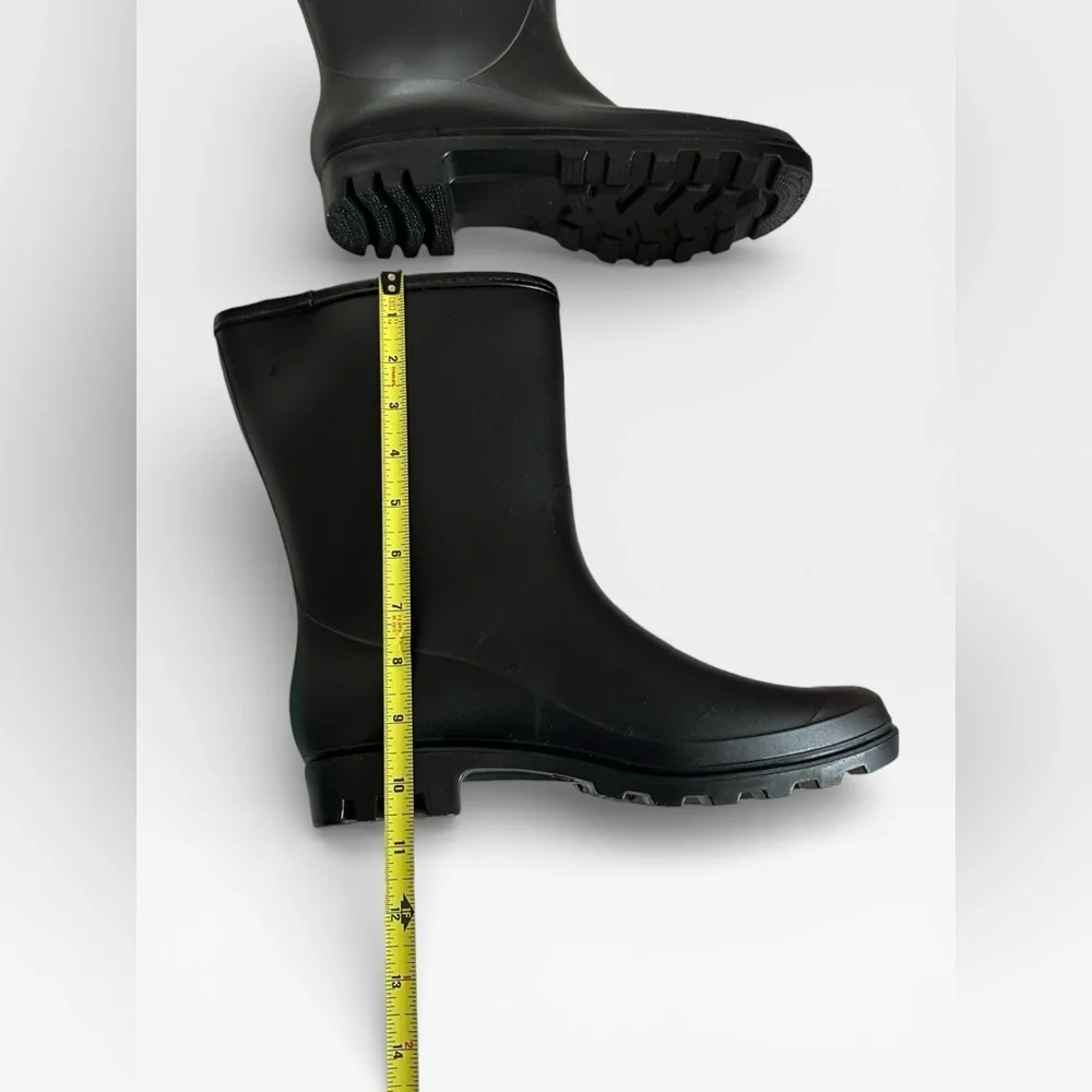 Evshine Women's Mid Calf Rain Boots Waterproof Garden Shoes - Picture 6 of 7
